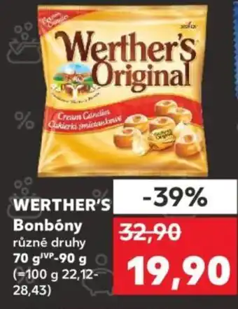Kaufland WERTHER'S Bonbóny nabídka
