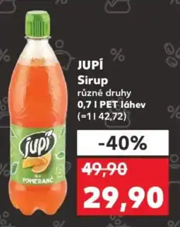 Kaufland JUPÍ Sirup nabídka