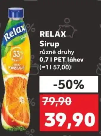 Kaufland RELAX Sirup nabídka