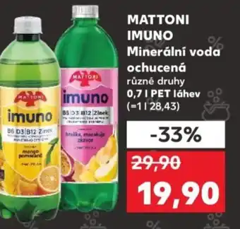 Kaufland MATTONI IMUNO Minerální voda ochucená nabídka
