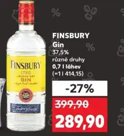 Kaufland FINSBURY Gin nabídka