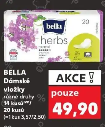 Kaufland BELLA Dámské vložky nabídka