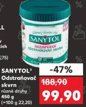 Kaufland SANYTOL Odstraňovač skvrn nabídka