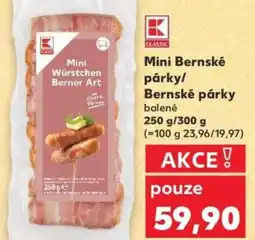 Kaufland Mini Bernské párky/ Bernské párky nabídka