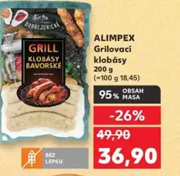 Kaufland ALIMPEX Grilovací klobásy nabídka