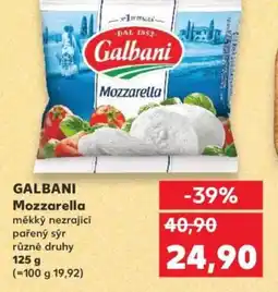 Kaufland GALBANI Mozzarella nabídka