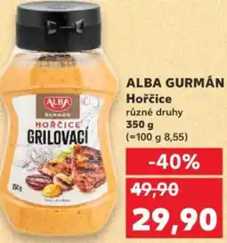 Kaufland ALBA GURMÁN Hořčice nabídka
