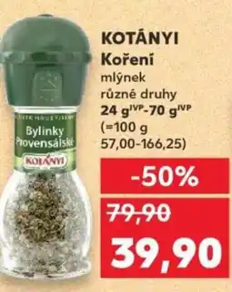 Kaufland KOTÁNYI Koření nabídka