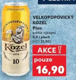 Kaufland VELKOPOPOVICKÝ KOZEL Pivo nabídka