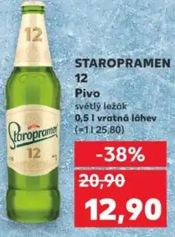 Kaufland STAROPRAMEN 12 Pivo nabídka