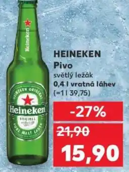 Kaufland HEINEKEN Pivo světlý ležák nabídka