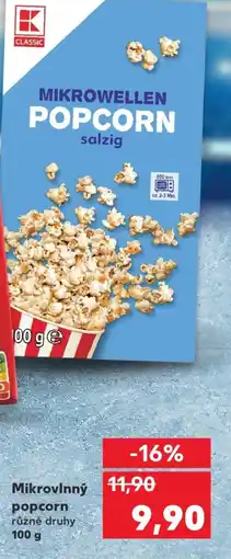 Kaufland Mikrovlnný popcorn nabídka