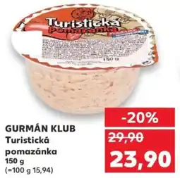 Kaufland GURMÁN KLUB Turistická pomazánka nabídka
