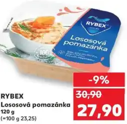 Kaufland RYBEX Lososová pomazánka nabídka