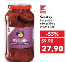 Kaufland Švestky bez pecky nabídka