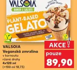 Kaufland VALSOIA Veganská zmrzlina v kornoutu nabídka