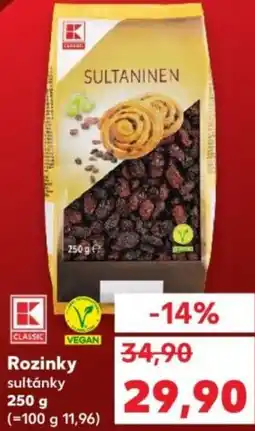 Kaufland Rozinky sultánky nabídka