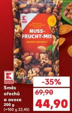 Kaufland Směs ořechů a ovoce nabídka