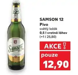 Kaufland SAMSON 12 Pivo nabídka