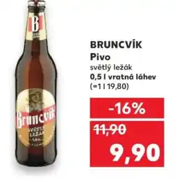 Kaufland BRUNCVÍK Pivo nabídka