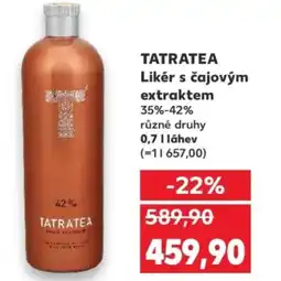 Kaufland TATRATEA Likér s čajovým extraktem nabídka