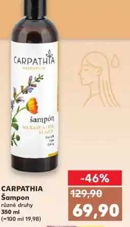 Kaufland CARPATHIA Šampon nabídka