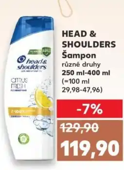 Kaufland HEAD & SHOULDERS Šampon nabídka