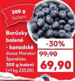 Kaufland Borůvky balené - kanadské nabídka