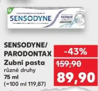 Kaufland SENSODYNE PARODONTAX Zubní pasta nabídka