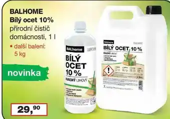 Ráj drogerie BALHOME Bílý ocet 10% nabídka