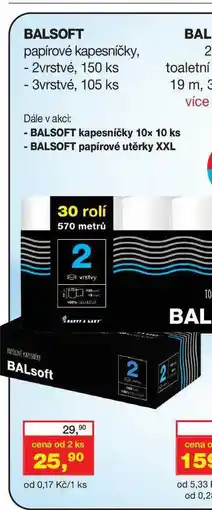 Ráj drogerie BALSOFT 105-150 ks nabídka