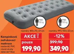 Kaufland Kempinková nafukovací matrace nabídka