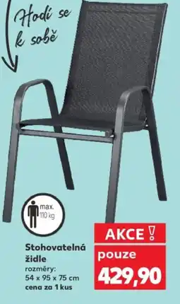 Kaufland Stohovatelná židle nabídka