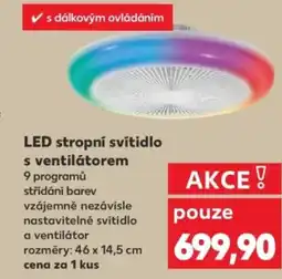 Kaufland LED stropní svítidlo s ventilátorem nabídka