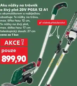 Kaufland Aku nůžky na trávník a živý plot 20V PGSA 12 A1 nabídka