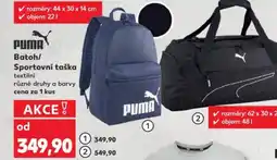 Kaufland Puma Batoh/ Sportovní taška nabídka