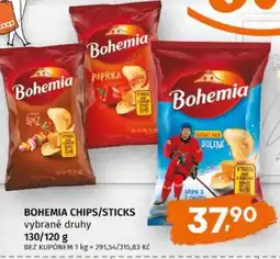 Trefa Bohemia chips/sticks nabídka