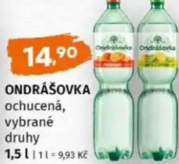 Trefa Ondrášovka ochucená nabídka