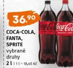 Trefa Coca-cola, fanta, sprite nabídka