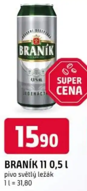 Trefa Braník 11 pivo světlý ležák nabídka