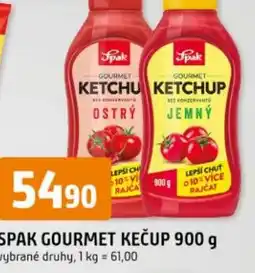 Trefa Spak gourmet kečup nabídka