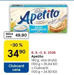 Tesco Apetito nabídka