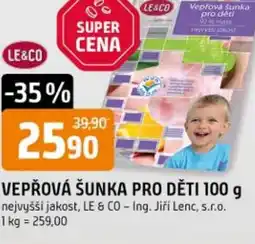 Trefa Vepřová šunka pro děti nabídka