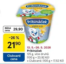 Tesco Pribináček nabídka