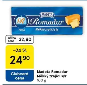 Tesco Madeta Romadur Měkký zrající sýr nabídka
