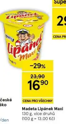 Tesco Madeta Lipánek Maxi nabídka