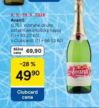 Tesco Avanti nabídka