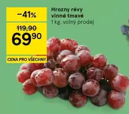 Tesco Hrozny révy vinné tmavé nabídka
