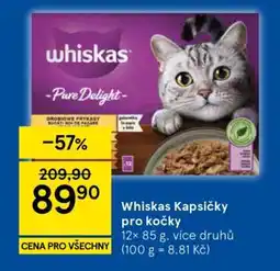 Tesco Whiskas kapsičky pro kočky nabídka