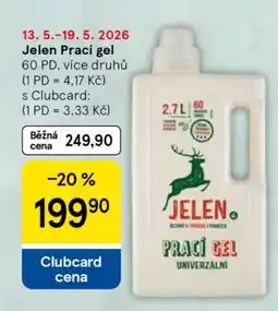 Tesco Jelen prací gel nabídka